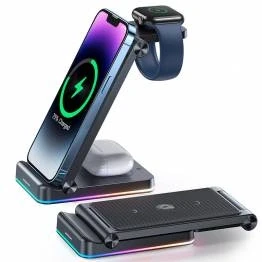 Afbeelding van Baseus Smart 2 i 1 trådløs Qi oplader til iPhone og Apple watch