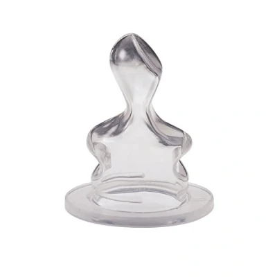 Afbeelding van NIP silicone flesspeen met ventiel, gr. 1 (thee)