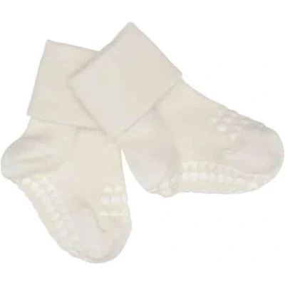Afbeelding van GoBabyGo antislip sokjes bamboe Off white 2 3y