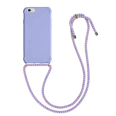 Afbeelding van kwmobile telefoonhoesje compatibel met Apple iPhone 6 / 6S hoesje Case koord In lavendel