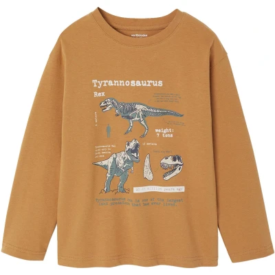 Afbeelding van Vertbaudet T shirt met lange mouwen en print reliëfs voor jongens