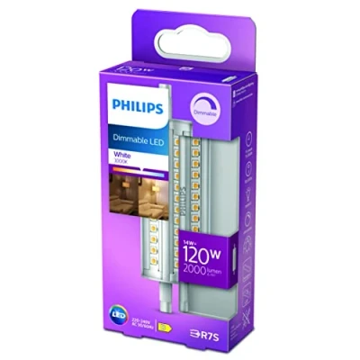 Afbeelding van Philips LED lamp Neutraal wit licht 120 W R7S 118 mm Energiezuinig Dimbaar Buisvormige steeklamp