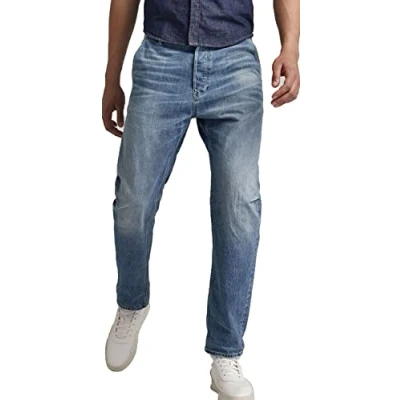 Afbeelding van G STAR RAW Grip 3d Relaxed Tapered Jeans heren, Blauw (Faded Tide C779 c460), 26W / 30L