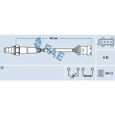 Afbeelding van Fae Lambda sonde 77433