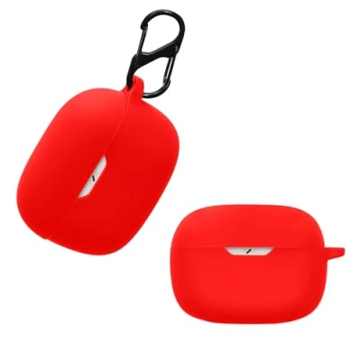 Afbeelding van kwmobile Hoes geschikt voor JBL Wave Beam Siliconen cover oordopjes in rood