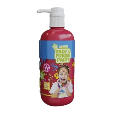Afbeelding van Natural Face &amp; Finger Paint 1000 ml Bottle Dispenser Rood