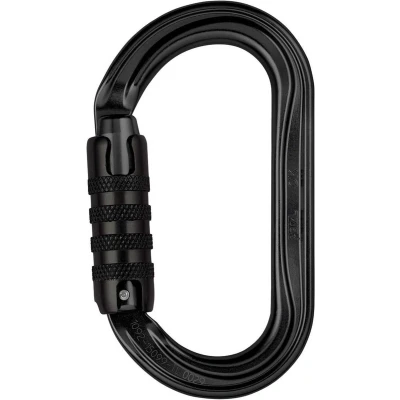 Afbeelding van Petzl OK zwart Triact Lock, Ovale karabiner