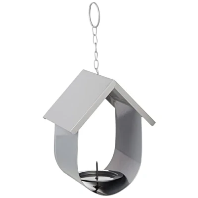 Afbeelding van Trixie Vetbolhouder Huisje Metaal Zilver Kleur 19X14X12 CM
