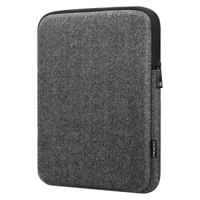 Afbeelding van MoKo 9 11 Inch Tablet Sleeve Bag, Wool and Polyester Pouch Cover Case Fits Tab S8 11&quot;, iPad Pro 2021 2018, 9/8/7th Gen 10.2, Air 4 10.9, 3 10.5, 9.7, Black &amp; Gray