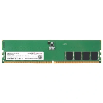Afbeelding van Transcend JetRam JM5600ALE 32G geheugenmodule 32 GB 1 x DDR5 5600 MHz ECC
