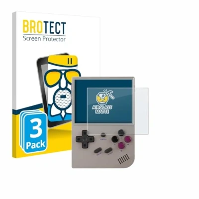 Afbeelding van BROTECT Antireflecterende Glas Screen Protector Mat voor Anbernic RG35XX Plus (3 Stuks) Schermbeschermer [Beschermglas Folie niet Gehard Glas]