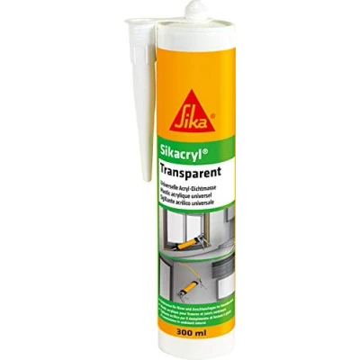Afbeelding van Sika Sikacryl transparante, transparante acrylkit, 300 ml, transparant