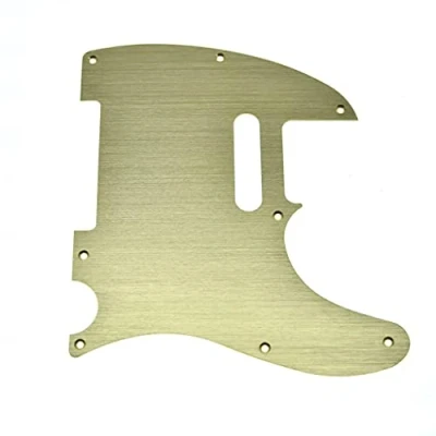 Afbeelding van Dopro 8 Hole Aluminium Geanodiseerd 1 Ply Tele Slagplaat TL Scratch Plaat voor Amerikaanse/Mexicaanse FD Telecaster Goud