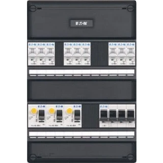 Afbeelding van Eaton 3 fase groepenkast 9 lichtgroepen 16A, achter x 30ma +
