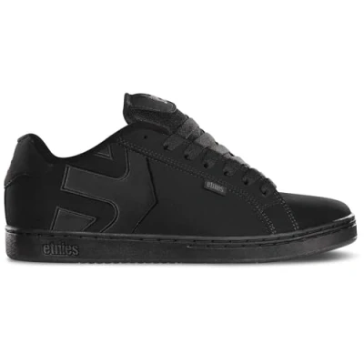 Afbeelding van Etnies Fader Skateschoenen, Heren, Maat: 38, Black dirty wash Leer en imitatieleer
