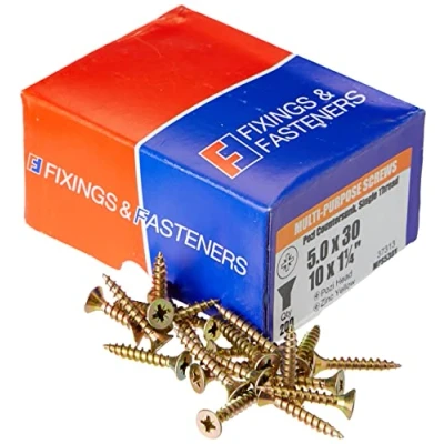 Afbeelding van Forgefix MPS530Y multifunctionele Pozi schroef zink geel gepassiveerd