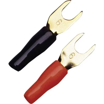Afbeelding van Sinuslive KSI 6 Vorkkabelschoen mm² Gat diameter=5 mm Deels geïsoleerd Zwart, Rood 10 stuk(s)