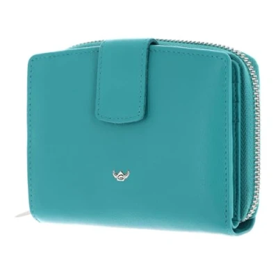 Afbeelding van Golden Head Madrid RFID Protect Billfold Coin Wallet Turquoise