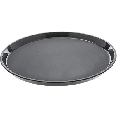 Afbeelding van Cambro Camtread rond antislip glasvezel dienblad zwart 40,5cm