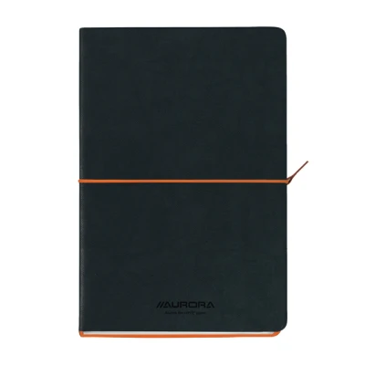Afbeelding van Notitieboek Aurora Tesoro A5 192blz lijn 80gr oranje