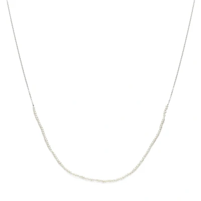Afbeelding van Zilver gerhodineerd collier parels 41 45 cm 1339343