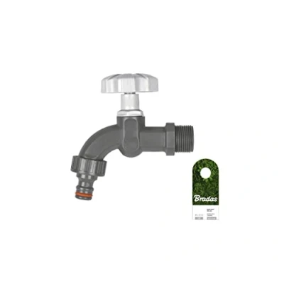 Afbeelding van 1/2&quot; x 3/4&quot; BSP kunststof tuin irrigatie tapkraan ventiel slang connector
