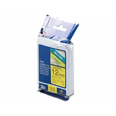 Afbeelding van BROTHER Labelling Tape Cassette Gelamineerd, TZe 631/5834053, Echte benodigdheden, 12 mm Zwart op Geel,Zwart geel
