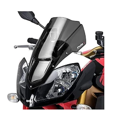 Afbeelding van Puig 4110F koepel Racing Aprilia Tuono 1000r 06 10, transparant/donkergrijs rook