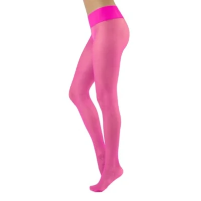 Afbeelding van CALZITALY Unichtbare Naadloze panty met of zonder stippen S, M/L, L/XL zwart, huidskleur, blauw 15 DEN Made in Italy, Fuxia, S