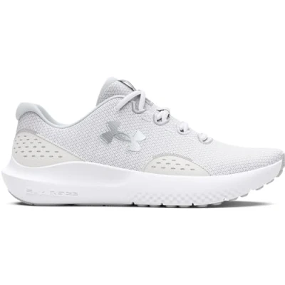 Afbeelding van Under Armour UA W Charged Surge 4, Sneakers dames, White/Distant Gray/Metallic Silver, 40.5 EU