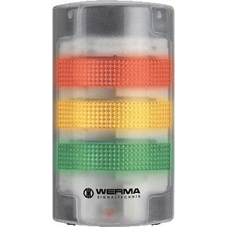 Afbeelding van WERMA Signaltechnik Combi signaalgever LED Wit Continulicht, Knipperlicht 24 V/DC 85 dB