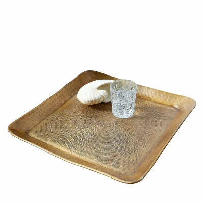 Afbeelding van LOBERON Dienblad Rustique antiekmessing