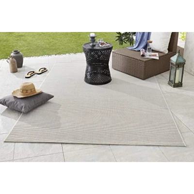 Afbeelding van Buitenkleed Retro Match 120x170cm Creme 123vloerkleed.nl is de online webshop voor vloerkleden en woonaccessoires.