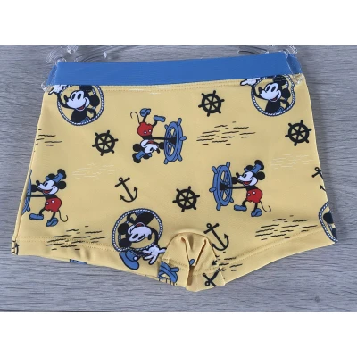 Afbeelding van Disney Mickey Mouse Zwembroek Maat 128 Geel Zwemboxer Strak model