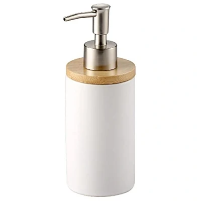 Afbeelding van OnePine 400ml/14oz Keramische Vloeibare Zeepdispenser, Lotion Pomp Dispenser voor Keuken Badkamer, Hervulbare Zeepdispenser Fles Ideaal Shampoo, Handzeep, Afwasmiddel
