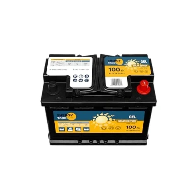Afbeelding van Energy Tank Solar accu 12 V 100 Ah gelaccu zonne batterij efficiënte hoge capaciteit accu&#039;s onderhoudsvrije