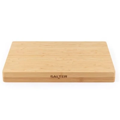 Afbeelding van Salter BW13307EU7 Bamboo Chopping Board Large Wooden Cutting Butchers Block, Thick Heavy Duty For Carving Meat, Slicing Vegetables, Cheese Platter Charcuterie, Reversible, FSC® Certified, 40cm