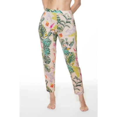 Afbeelding van Mey Pyjamabroek Mystic Jungle Rose/dessin S