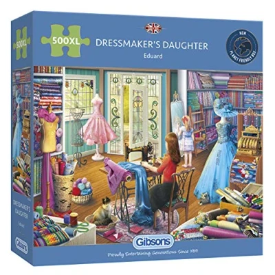 Afbeelding van Gibsons DRESSMAKER&#039;S Daughter 500XL Puzzel voor kinderen, Maat: One Size, Multi coloured