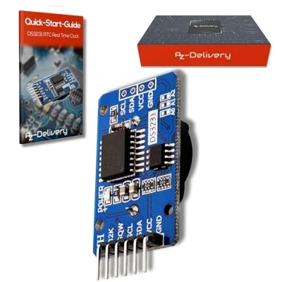 Afbeelding van AZDelivery Real Time Clock RTC DS3231 I2C compatibel met Arduino Inclusief E Book!