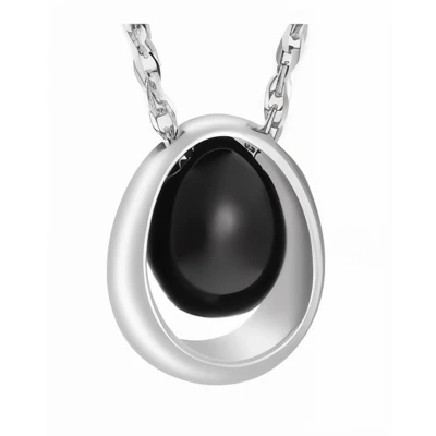 Afbeelding van Dutch Duvall Assieraad teardrop zwart Ashanger As sieraad assieraden crematie mini urn asketting