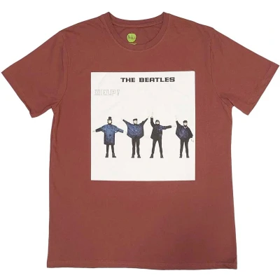 Afbeelding van The Beatles Help! Album Cover Heren T shirt L Rood