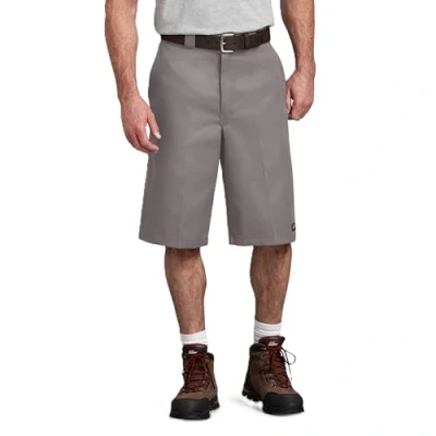 Afbeelding van Dickies mannen 42 283 13&quot;Mlti Pkt W/Srt kort Loose fit Multi pocket Work Short 34W Zilver Grijs