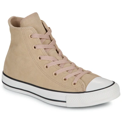 Afbeelding van Converse Chuck Taylor ALL STAR Sneakers hoog, Dames, Maat: 40, Warm quarry/egret/brown Veloursleer