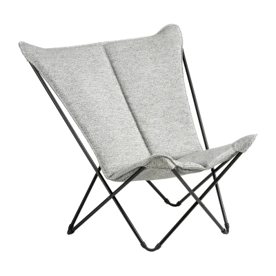 Afbeelding van Lafuma Sphinx loungestoel sunbrella granite noir compact plooistoel