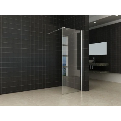 Afbeelding van Wiesbaden inloopdouche + muurprofiel 700x2000 10mm NANO glas