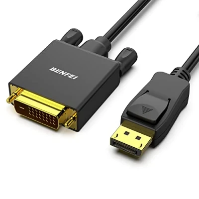 Afbeelding van DisplayPort naar DVI kabel, BENFEI 4.5M DP D Single Link Male Vergulde kabel voor Lenovo, Dell, HP, ASUS en andere merken