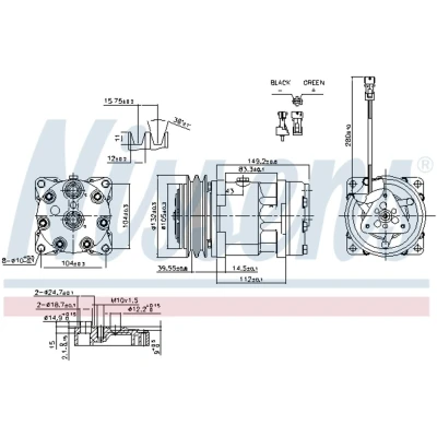 Afbeelding van Nissens Airco compressor 890336