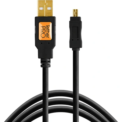 Afbeelding van TetherTools TetherPro USB 2.0 To Mini B 8 PIN 30cm Black