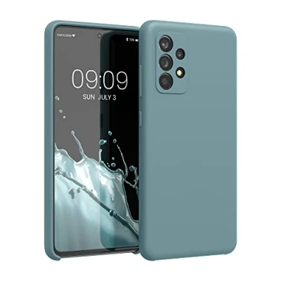 Afbeelding van kwmobile telefoonhoesje geschikt voor Samsung Galaxy A52 / 5G A52s Hoesje met siliconen coating Smartphone case in Arctische nacht